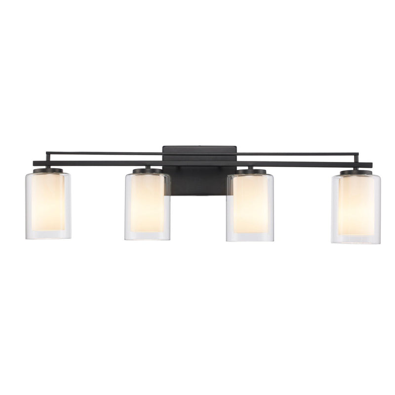 Lisbon 4-Light 32" Vanity Light in Black