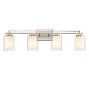 Lisbon 4-Light 32" Vanity Light in Brushed Nickel