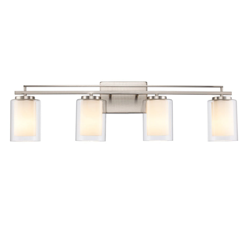 Lisbon 4-Light 32" Vanity Light in Brushed Nickel