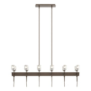 Echo 12-Light Linear Pendant in Bronze - 131525-SKT-MULT-05-YC0369 by Hubbardton Forge