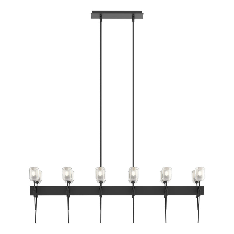 Echo 12-Light Linear Pendant in Black - 131525-SKT-MULT-10-YC0369 by Hubbardton Forge