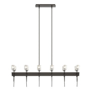 Echo 12-Light Linear Pendant in Oil Rubbed Bronze - 131525-SKT-MULT-14-YC0369 by Hubbardton Forge