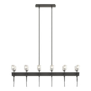Echo 12-Light Linear Pendant in Natural Iron - 131525-SKT-MULT-20-YC0369 by Hubbardton Forge