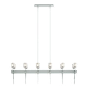 Echo 12-Light Linear Pendant in Vintage Platinum - 131525-SKT-MULT-82-YC0369 by Hubbardton Forge