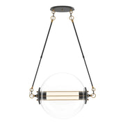 Otto Sphere Pendant in Black with Brass Accents - 134405-SKT-STND-31-YE0499 by Hubbardton Forge