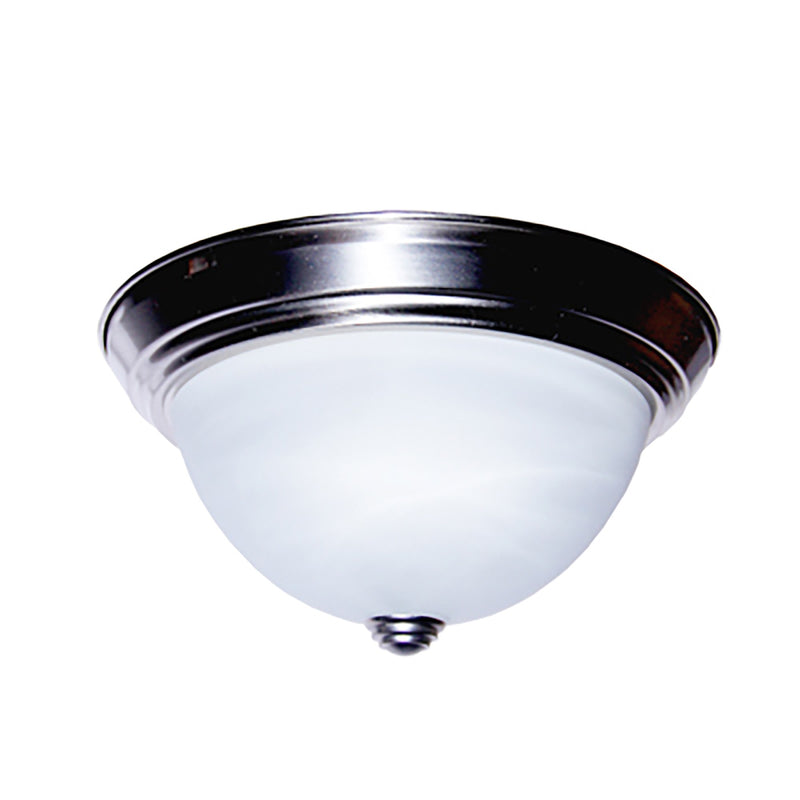 Browns 2-Light 11.25" Flush Mount in Brushed Nickel
