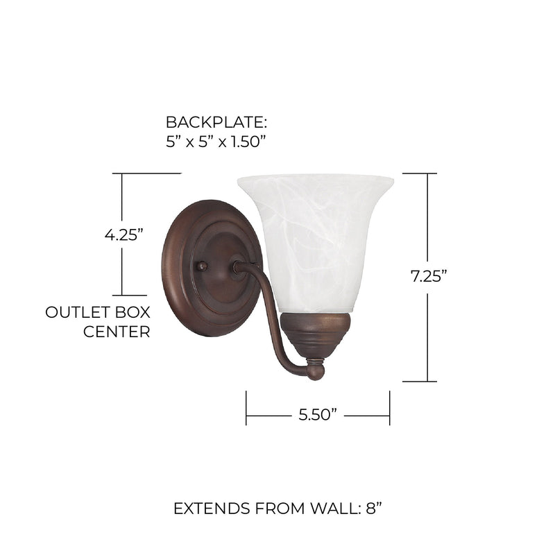 Brady Wall Sconce in Burnished Bronze