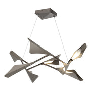 Plume 8-Light LED Pendant in Oil Rubbed Bronze with Dark Smoke Accent - 135007-LED-STND-14-07 by Hubbardton Forge