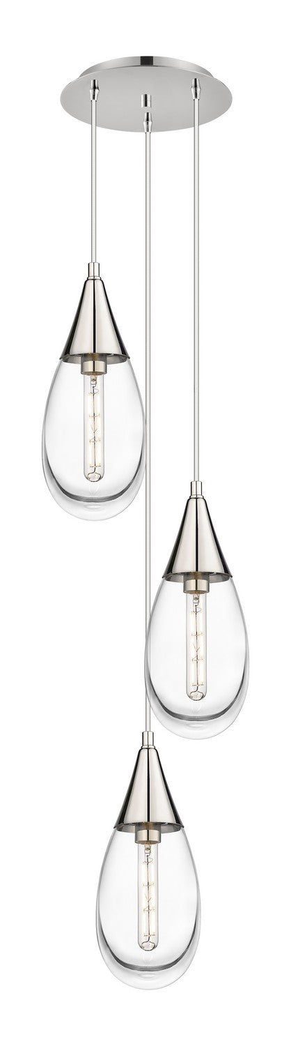 Henry Medium Steel Shade Pendant in Bronze with Natural Iron Accent - 134550-SKT-MULT-05-20 by Hubbardton Forge