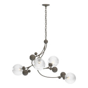 Sprig 4-Light 42" Chandelier in Dark Smoke