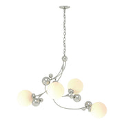 Sprig 4-Light 42" Chandelier in Sterling