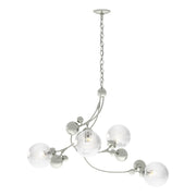 Sprig 4-Light 42" Chandelier in Sterling