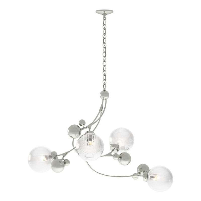 Sprig 4-Light 42" Chandelier in Sterling