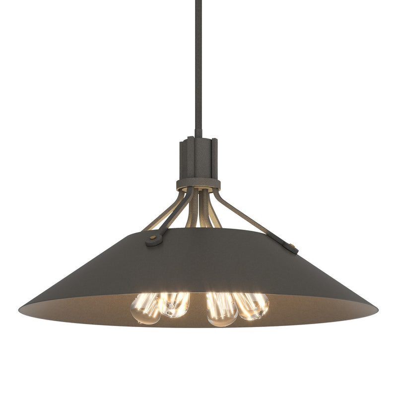 Henry Pendant in Natural Iron with Dark Smoke Accent - 136340-SKT-MULT-20-07 by Hubbardton Forge