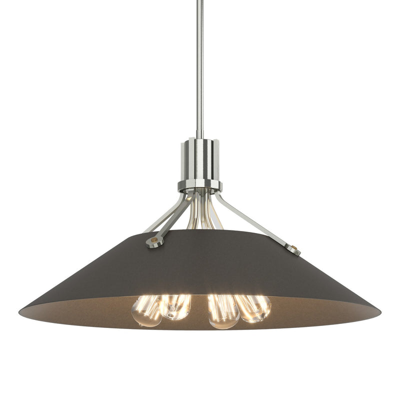 Henry Pendant in Sterling with Dark Smoke Accent - 136340-SKT-MULT-85-07 by Hubbardton Forge