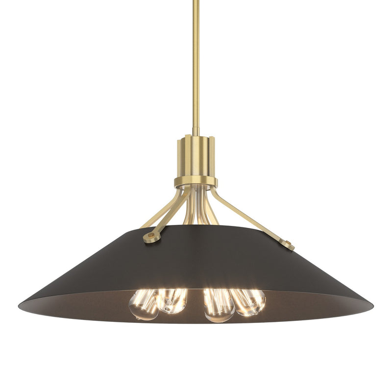 Henry Pendant in Modern Brass with Oil Rubbed Bronze Accent - 136340-SKT-MULT-86-14 by Hubbardton Forge