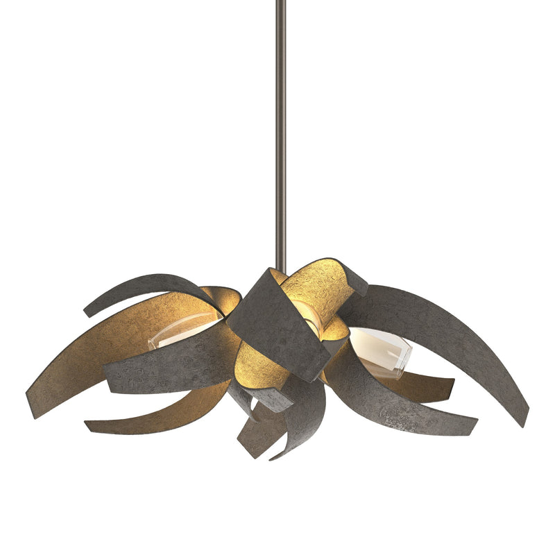 Corona 4-Light 18.25" Chandelier in Dark Smoke