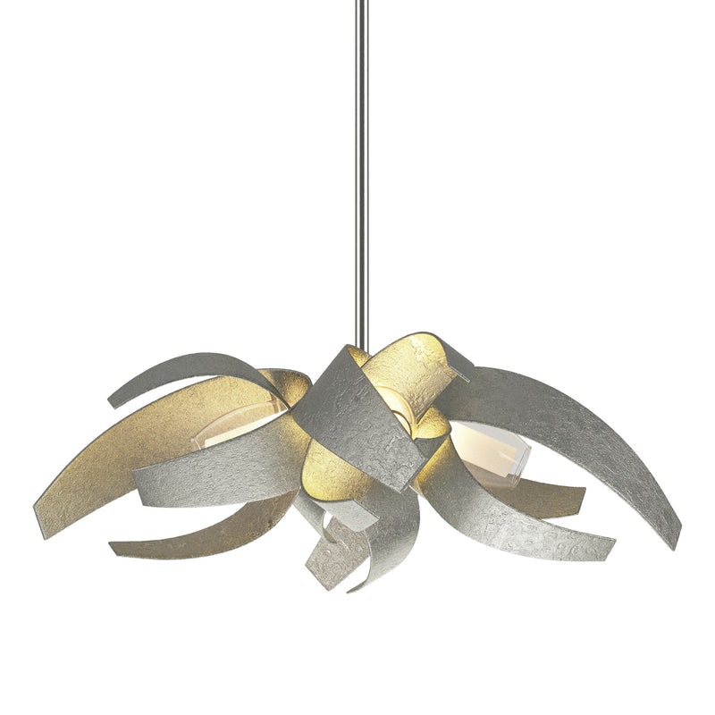 Corona 4-Light 18.25" Chandelier in Sterling