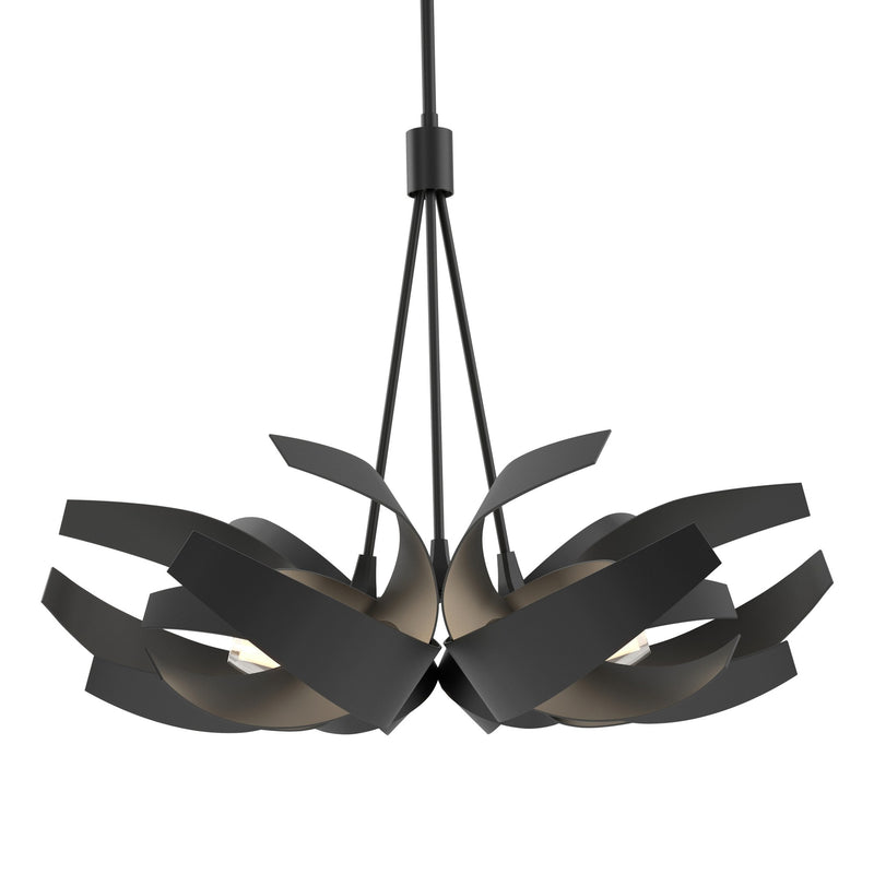 Corona 6-Light 26.9" Chandelier in Black