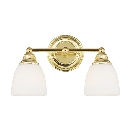 Somerville 2-Light Bath Vanity Light in Polished Brass
