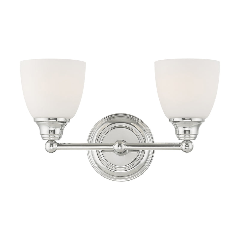 Somerville 2-Light Bath Vanity Light in Polished Chrome