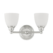 Somerville 2-Light Bath Vanity Light in Polished Chrome