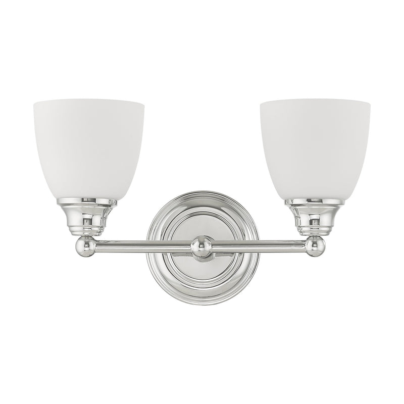 Somerville 2-Light Bath Vanity Light in Polished Chrome