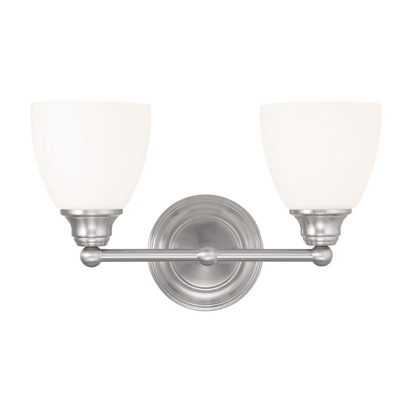 Somerville 2-Light Bath Vanity Light in Brushed Nickel