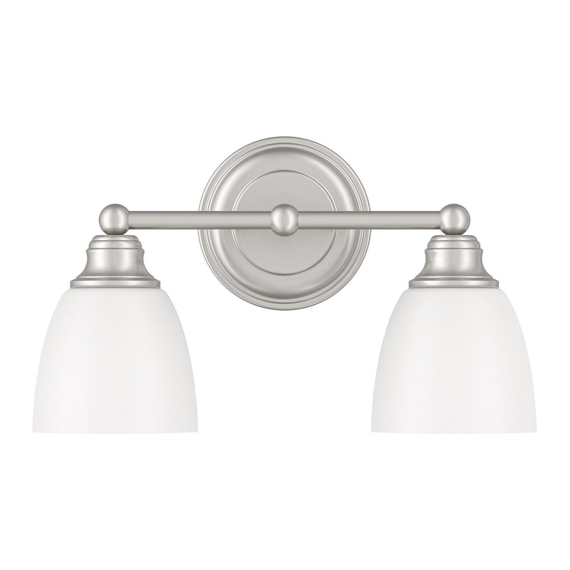 Somerville 2-Light Bath Vanity Light in Brushed Nickel