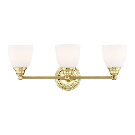 Somerville 3-Light Bath Vanity Light in Polished Brass