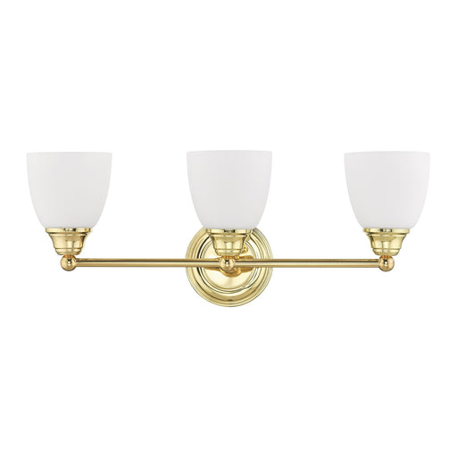 Somerville 3-Light Bath Vanity Light in Polished Brass