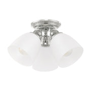 Somerville 3-Light Semi-Flush Mount in Polished Chrome