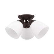 Somerville 3-Light Semi-Flush Mount in Bronze