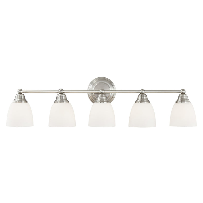 Somerville 5-Light Bath Vanity Light in Brushed Nickel