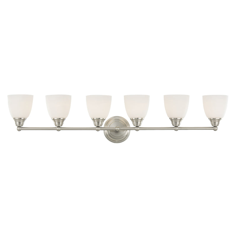 Somerville 6-Light Bath Vanity Light in Brushed Nickel