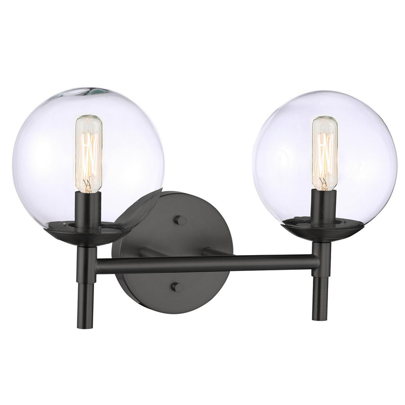 Auresa 2-Light Bath Vanity Light in Coal