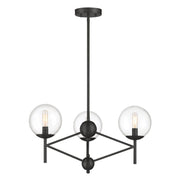 Auresa 3-Light Chandelier in Coal