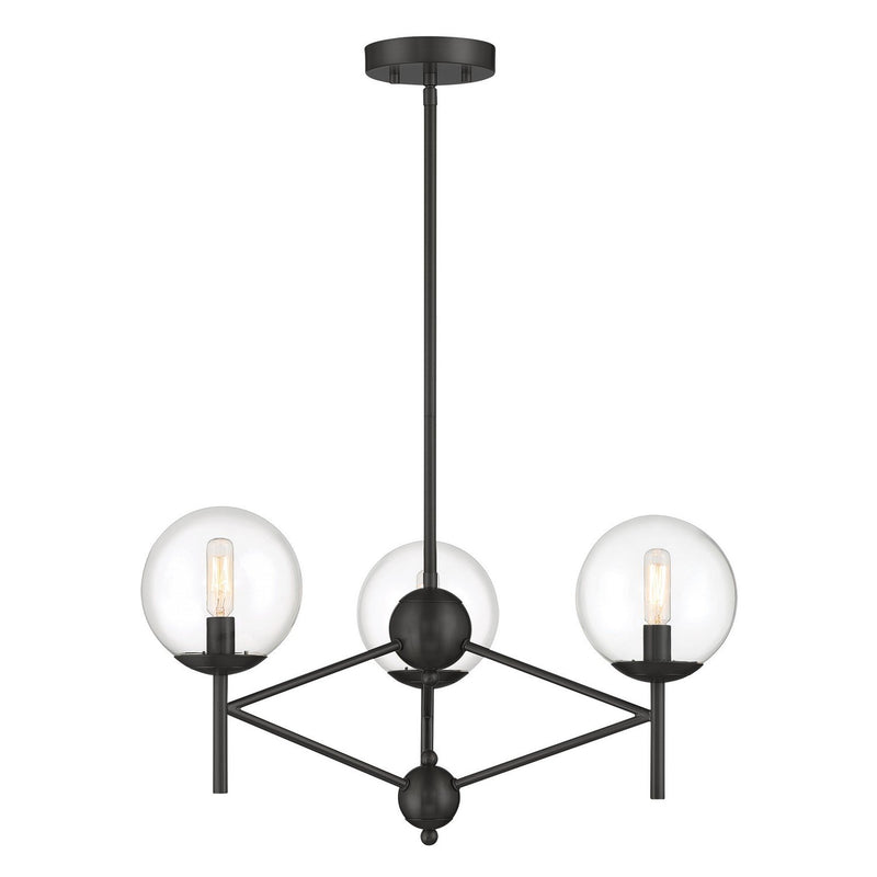 Auresa 3-Light Chandelier in Coal