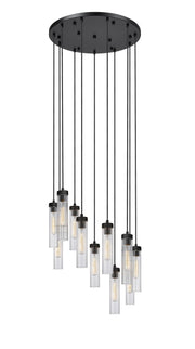 Beau 11 Light Chandelier in Matte Black - Lamps Expo