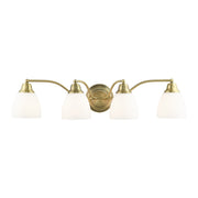 Somerville 4-Light Bath Vanity Light in Antique Brass