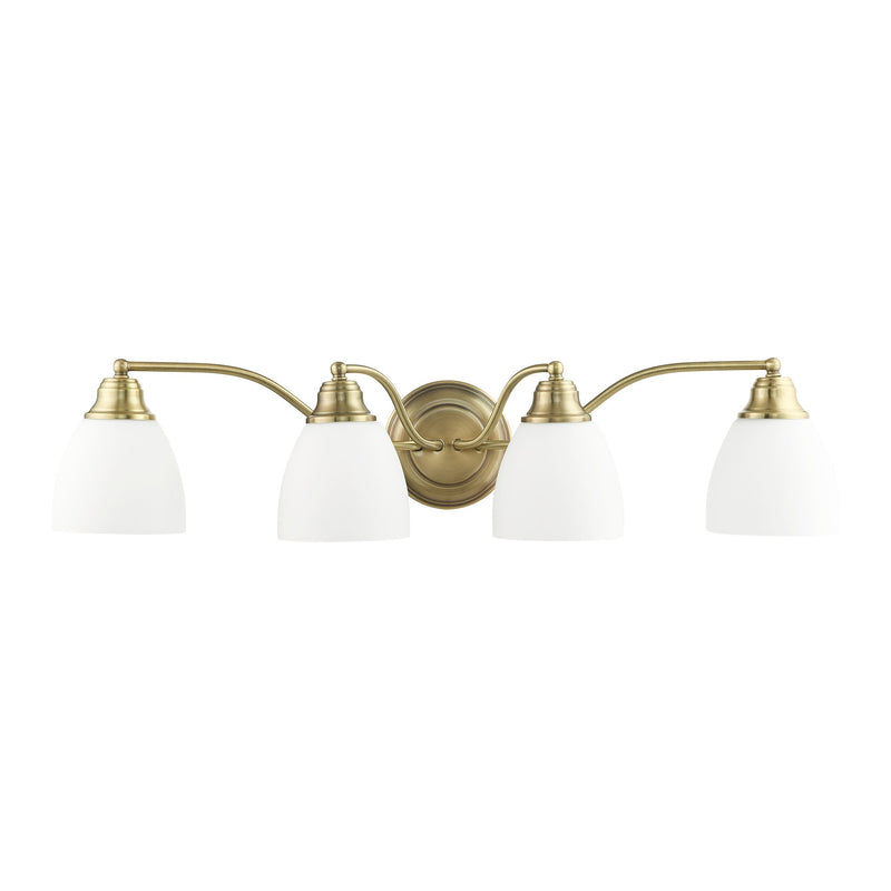 Somerville 4-Light Bath Vanity Light in Antique Brass