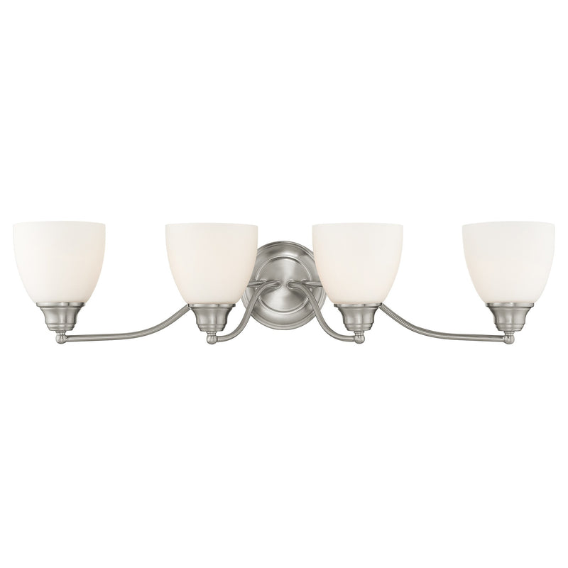 Somerville 4-Light Bath Vanity Light in Brushed Nickel
