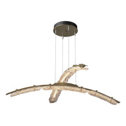 Glissade Double Large LED Pendant in Soft Gold - 137587-LED-STND-84-ZM0749 by Hubbardton Forge