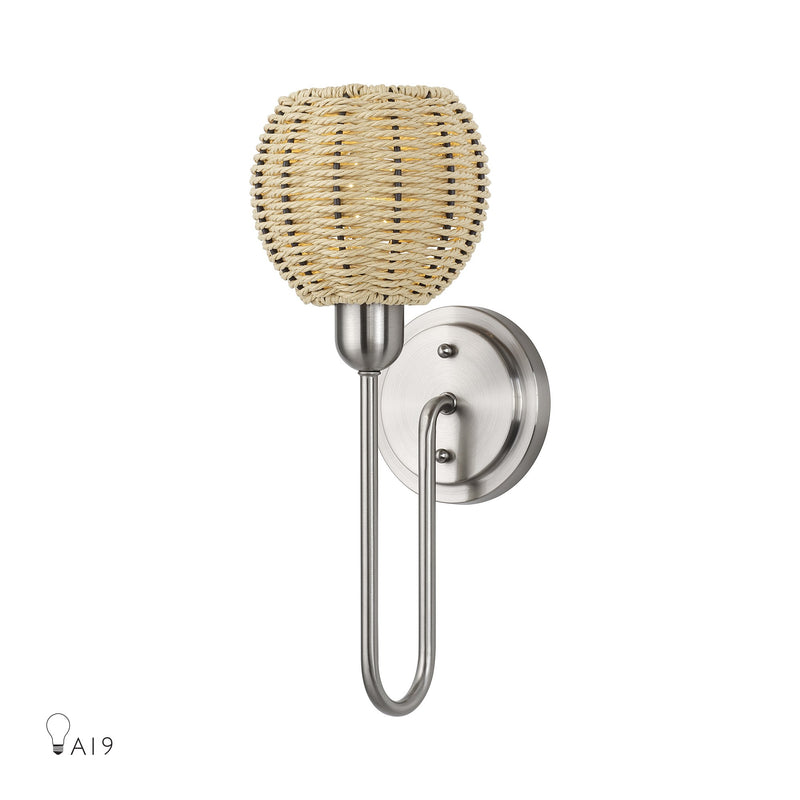 Summervine Wall Sconce in Brushed Nickel