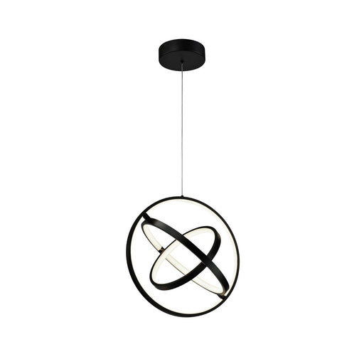 Sienna 15.75" LED Globe Pendant in Semi Gloss Black