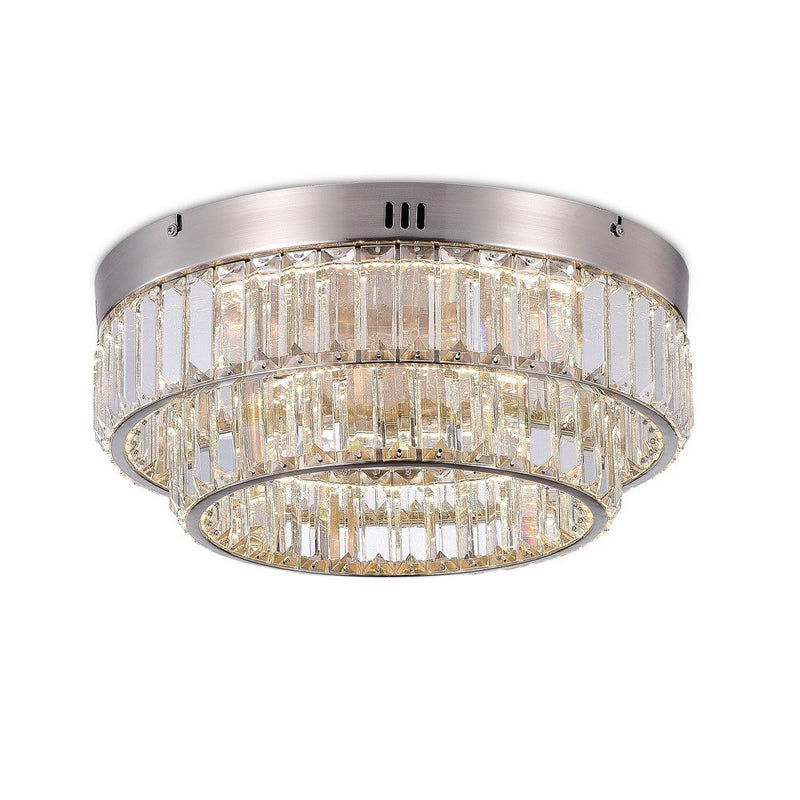 Stella 15.75" LED Flush Mount in Satin Nickel