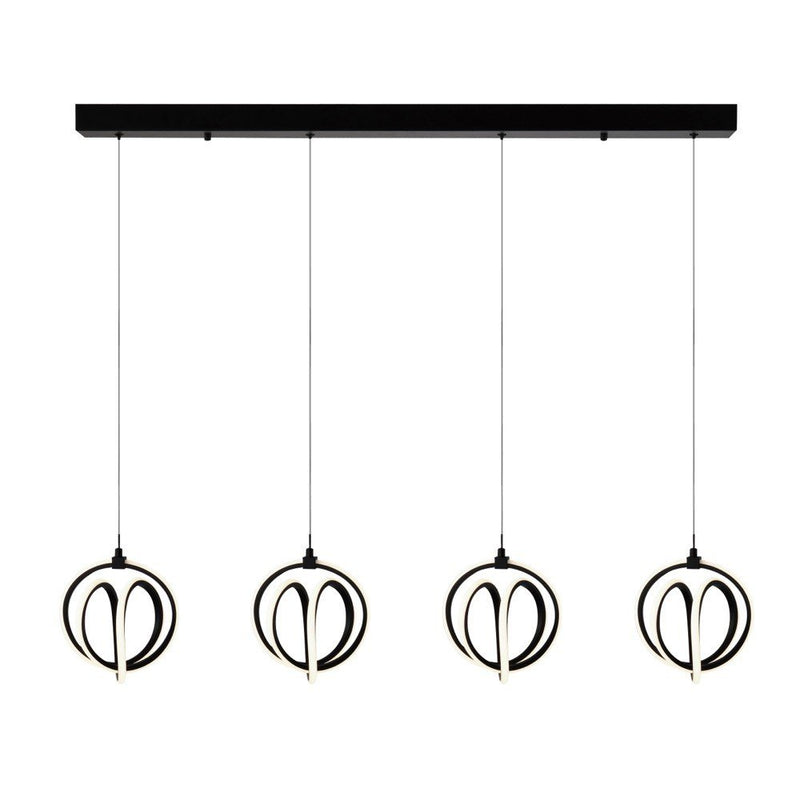 Rose 42" LED Linear Pendant in Black