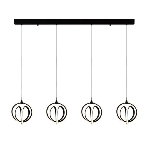 Rose 42" LED Linear Pendant in Black