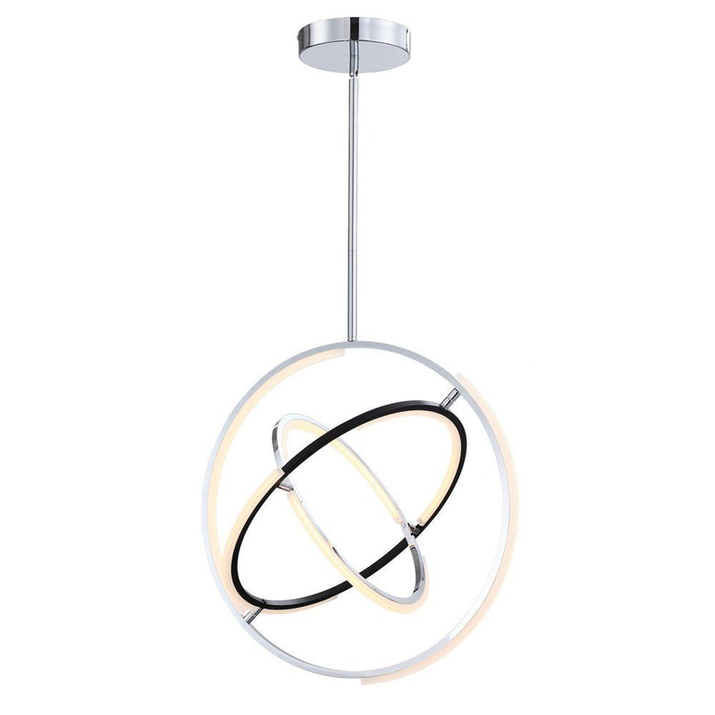 Trilogy 24" LED Pendant in Polished Nickel