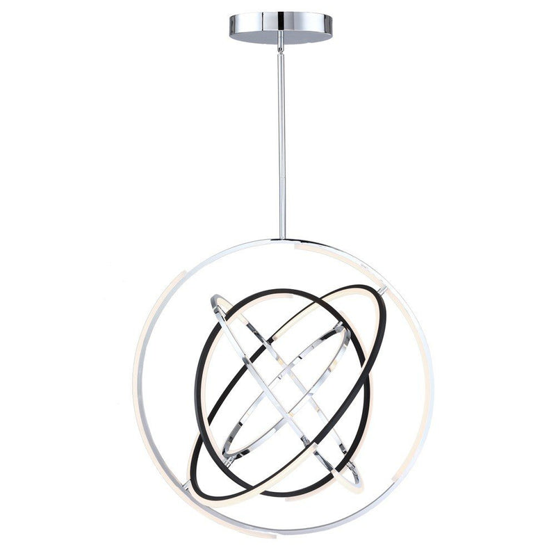 Trilogy 32" LED Pendant in Polished Nickel
